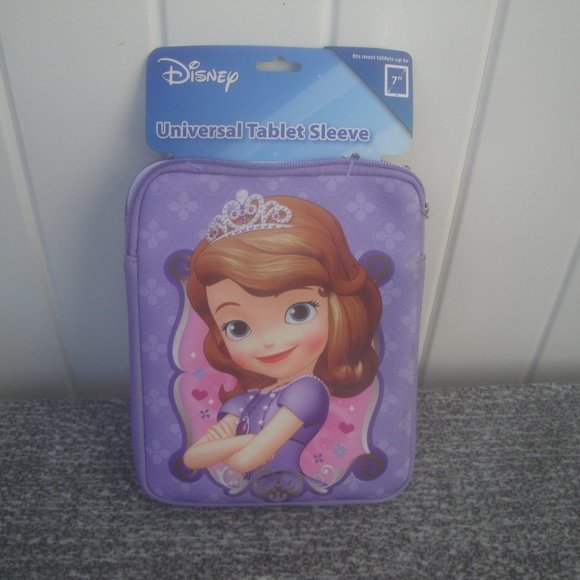 Disney Sofia Soft Case 7" Universal Tablet Sleeve Gift Idea NEW - Picture 1 of 3